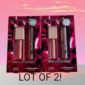 Maybelline Limited Edition Liftergloss MOON SkyHigh Mascera x2 LOT NIB